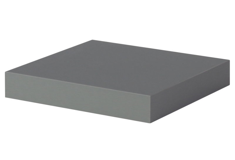 Homefit Ράφι Τοίχου με Αόρατη Στήριξη Ασημί 23x23.5x3.8cm