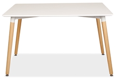 Τραπέζι Κουζίνας Nivo Λευκό 120x80x75cm
