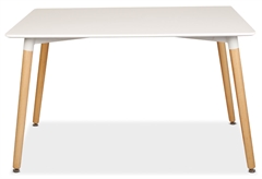 Τραπέζι Homefit Nivo Μ120xΠ80xΥ75cm Λευκό