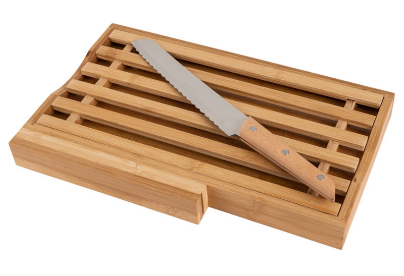 Estia Home Art Επιφάνεια Κοπής Bamboo Essentials με Μαχαίρι