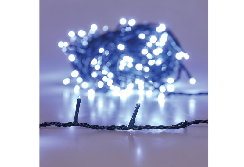 Χριστουγεννιάτικα Λαμπάκια 1000LED Ρεύματος Ψυχρό Λευκό 300cm