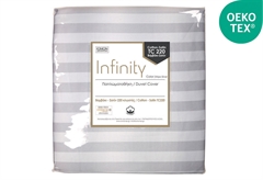Παπλωματόθήκη Μονή Ionion Infinity Stripe Silver 240x160cm