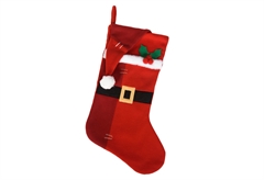 Twenty Five Χριστουγεννιάτικη Διακοσμητική Κάλτσα 50cm Κόκκινη