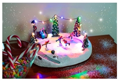 Χριστουγεννιάτικο Διακοσμητικό Τοπίο με LED και Μουσική 26x20.5x13cm