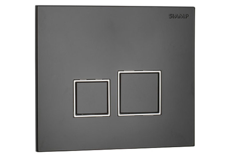 Siamp Πλάκα Χειρισμού για Καζανάκι Square Black