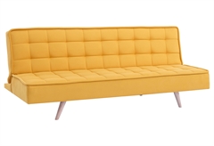 Interium Lordy Καναπές Κρεβάτι Σκούρο Κίτρινο 190x90cm