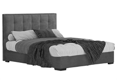 Liberta Sleepy Κρεβάτι Διπλό Σκούρο Γκρι με Αποθηκευτικό Χώρο 207x165x120cm Διαστάσεις Στρώματος 200x160cm