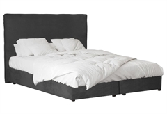 Liberta Scandic Κρεβάτι Διπλό Γκρι με Αποθηκευτικό Χώρο 207x170x120cm Διαστάσεις Στρώματος 200x160cm