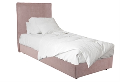Liberta Scandic Κρεβάτι Μονό Dusty Pink 207x100x120cm Διαστάσεις Στρώματος 200x90cm