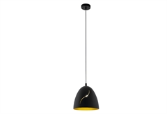 Eglo Hunningham Φωτιστικό Κρεμαστό E27 27.5x110cm Μαύρο/Χρυσό