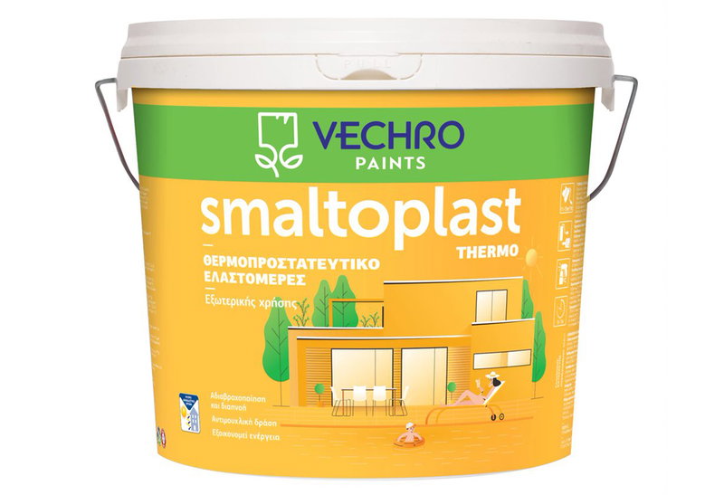 Χρώμα Ακρυλικό Vechro Smaltoplast Thermo Βάση P 10lt