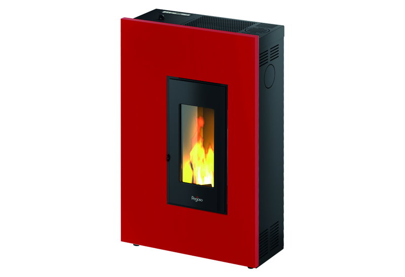Σόμπα Pellet Pegaso Madison 5.2kW Κόκκινη