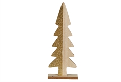 Lianos Χριστουγεννιάτικο Διακοσμητικό Δέντρο Ξύλινο 11x28cm