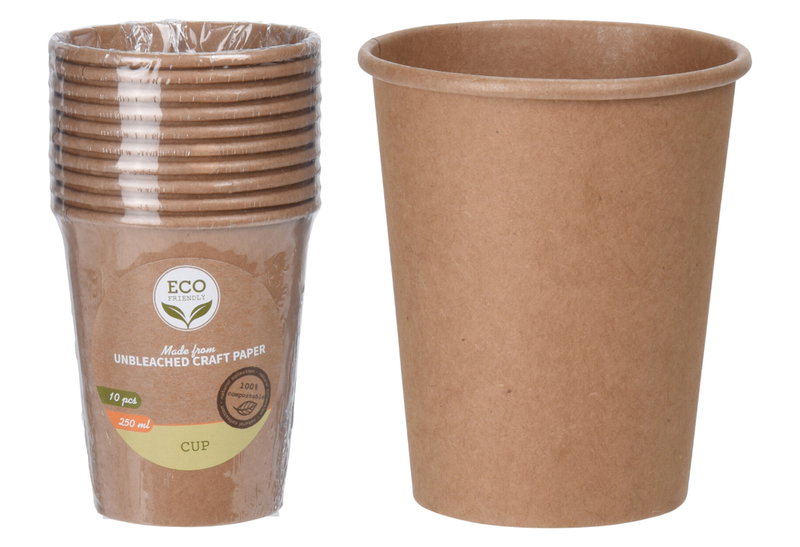 Σετ Ποτήρια Χάρτινα 250ml 10 Τεμάχια