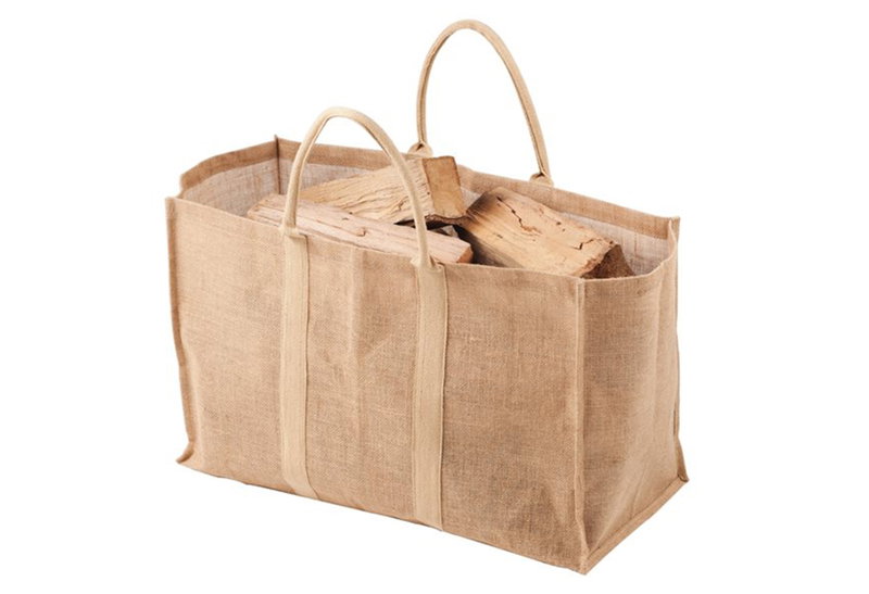 Home&Camp HC20755  Σάκος Μεταφοράς Ξύλων από Γιούτα 50x25x25cm