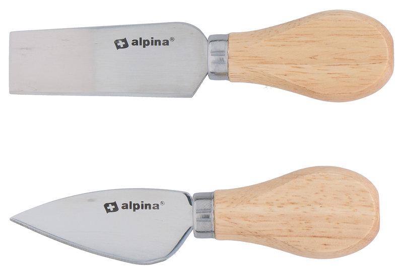 Alpina Μαχαίρια Τυριού 2 Τεμάχια Μήκος Λάμας 12-13cm