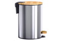 Marva Home Μεταλλικό Χαρτοδοχείο 5L Ασημί
