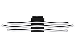 Eglo Roncade Πλαφονιέρα LED 3000Κ Μαύρη