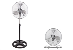 Wellio WSFF-40 Ανεμιστήρας Ορθοστάτης 2σε1 Βιομηχανικός Φ40cm