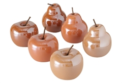Boltze Perly Διακοσμητικό Μήλο/Αχλάδι 10x15cm σε 6 Σχέδια