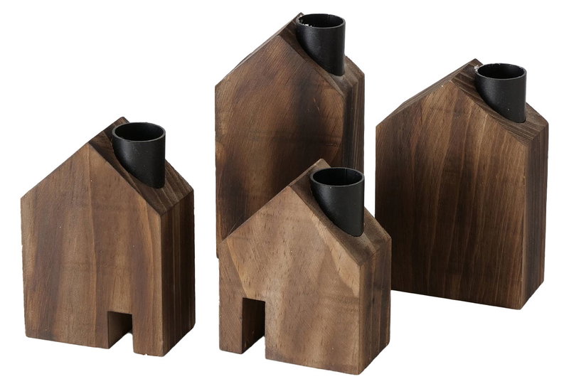 Boltze Villads Κηροπήγιο Ξύλινο 7x4x10cm σε 4 Σχέδια