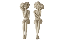 Boltze Milvana Διακοσμητική Φιγούρα Γυναίκα Καθιστή 7x10x25cm σε 2 Σχέδια