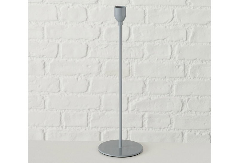 Boltze Malte Κηροπήγιο Μεταλλικό 33cm Γκρι