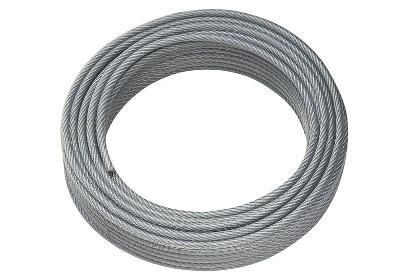 Lux Συρματόσχοινο Γαλβανιζέ  με Επικάλυψη PVC 15m 3/4mm