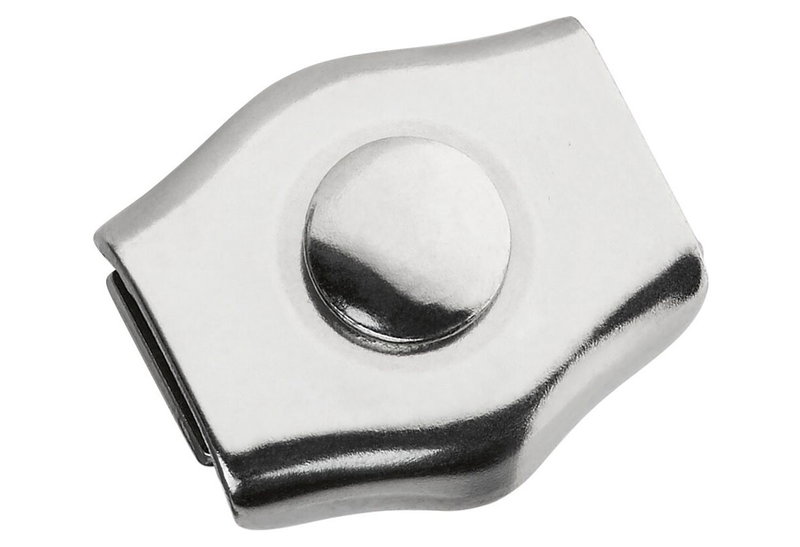 Lux V4A Σφιγκτήρας Συρματόσχοινου Πλακέ Inox Μονός 4-6mm