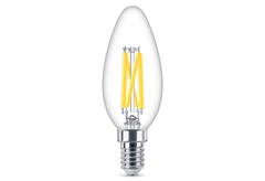 Philips Λαμπτήρας LED E14 Dimmable 3.4-40W 470lm με σχήμα Β35 Warm Glow