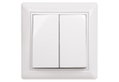 illuminON Alfa Διακόπτης Α/R - Κ/R Λευκός με Πλαίσιο