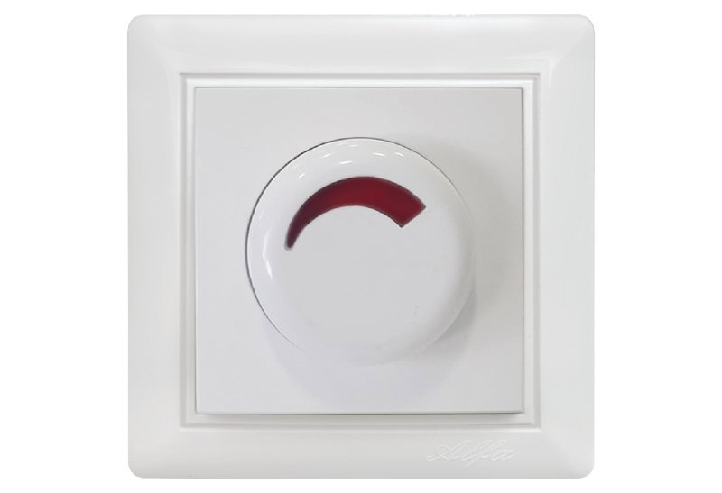 illuminON Alfa Dimmer Περιστροφικό LED 300W Λευκό με Πλαίσιο