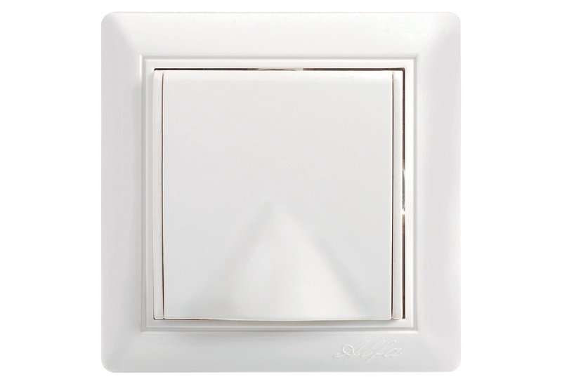 illuminON Alfa Πρίζα Σούκο 16Α Λευκή με Καπάκι & Πλαίσιο