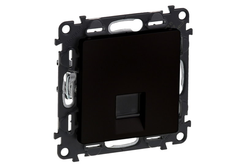Legrand Valena Life Πρίζα Δικτύου RJ45 Μαύρη