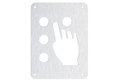 Metalor Πινακίδα Σύστημα Braille 128x96mm Ασημί