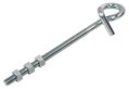 Lux Γάντζος Βιδωτός με Στραβή Θηλιά 10x145mm