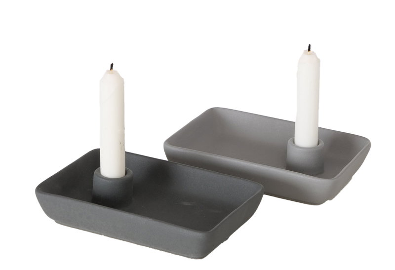 Boltze Hanny Βάση για Κερί Πήλινη 18x12x4cm σε 2 Αποχρώσεις