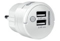 Sas Αντάπτορας Go Mini Λευκός με 2 Θύρες USB 2.4 Ah