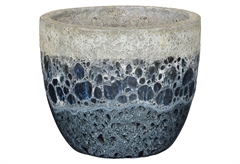 Γλάστρα Nattera Mystic Φ24x19cm Μαύρη