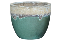 Γλάστρα Nattera Mystic Φ24x19cm Πράσινη