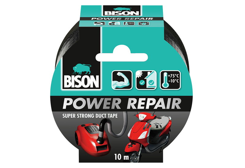 Bison Υφασμάτινη Ταινία Power Repair 10m Μαύρη