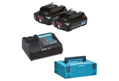 Makita 197658-5 Σετ Ταχυφορτιστής με 2 Μπαταρίες 12V 2.0Ah