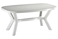 Τραπέζι Πλαστικό Antibe 160x95x73cm Λευκό