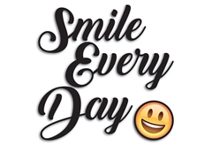 Crearreda Αυτοκόλλητο Τοίχου Smile Every Day Foam Medium