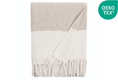 Ριχτάρι JBY Creation Genoa 150x120cm Μπεζ/Λευκό