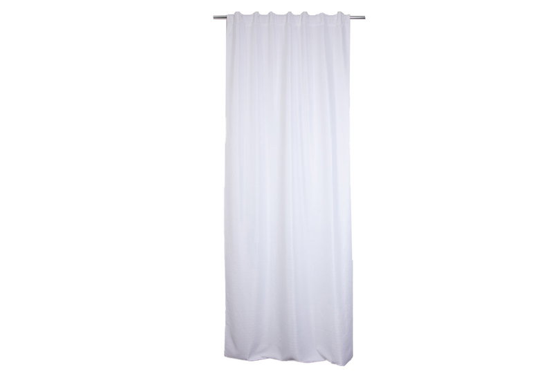 Κουρτίνα JBY Creation Thibo 300x140cm Λευκή 2 σε 1 με Τρέσα