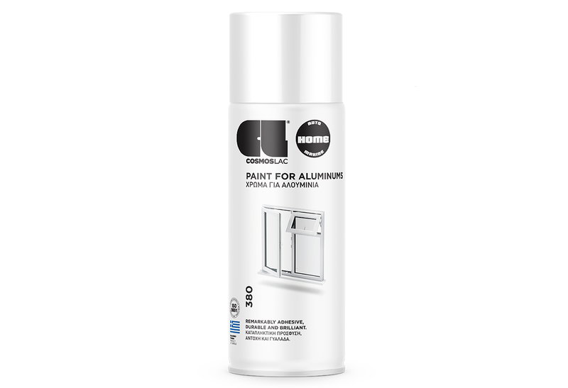 Cosmoslac Σπρέι Για Αλουμίνια Παραθύρων Λευκό N380 400ml