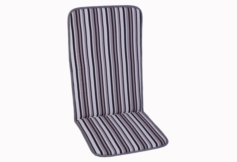 Standard Μαξιλάρι Ψηλής Πλάτης 115x48x4cm Γκρι-Ριγέ
