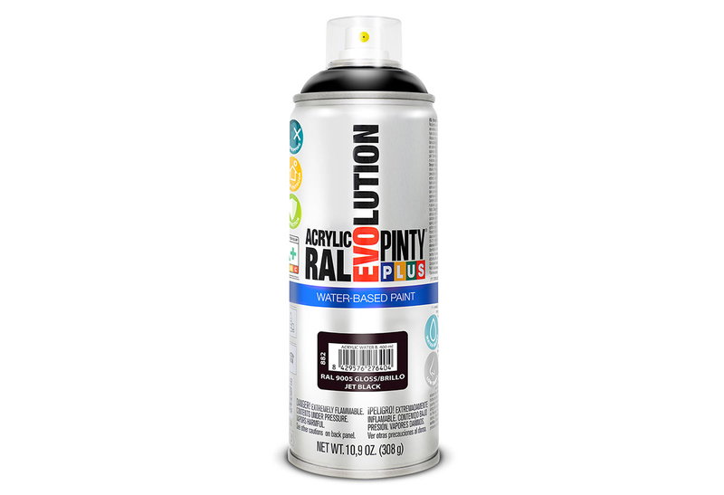 Pinty Plus Evolution Σπρέι Γενικής Χρήσης Jet Black Gloss 400ml