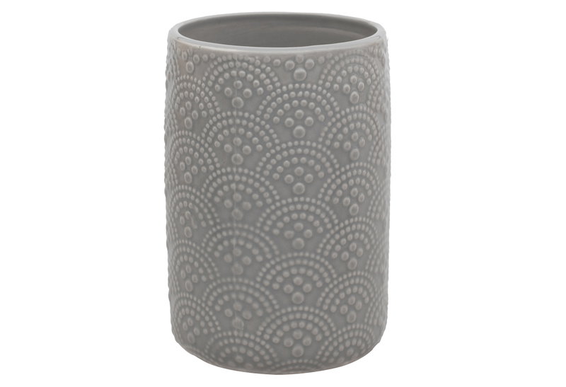 Estia Home Art Clay Ποτηροθήκη Πήλινη Γκρι